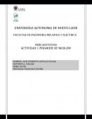 MERCADOTECNIA ACTIVIDAD 1 PIRAMIDE DE MASLOW