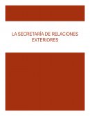 Secretaría de relaciones exteriores
