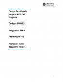 Gestión de procesos de negocio