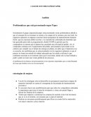 Análisis Problemáticas que está presentando super Paper