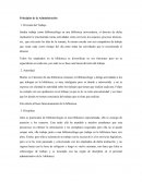 Ejemplos de los Principios de la Administración