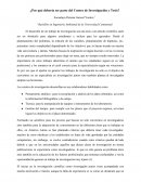 ¿Por qué debería ser parte del Centro de Investigación y Tesis?