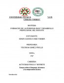 FORMACION DE LA PERSONALIDAD Y DESARROLLO PROFECIONAL DEL DOCENTE