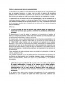 Política y democracia Hacia la sustentabilidad