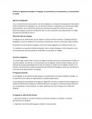 Analiza los siguientes conceptos: el lenguaje, la comunicación y sus elementos y la comunicación en masas