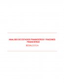 ANALISIS DE ESTADOS FINANCIEROS Y RAZONES FINANCIERAS BESALCO S.A