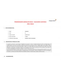 PROGRAMACIÓN CURRICULAR ANUAL – EDUCACIÓN A DISTANCIA. Página 1