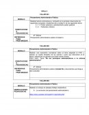 TALLER #01 Pensamiento Administrativo Público