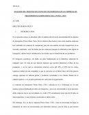 ANALISIS DEL PROCESO DE ENVIO DE ENCOMIENDAS DE LA EMPRESA DE TRANSPORTES FLORES HNOS. S.R.L. PUNO – 2019