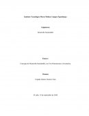 Concepto de Desarrollo Sustentable, sus Tres Dimensiones o Escenarios