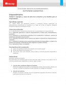 EVALUACIÓN: PROYECTO DE EMPRENDIMIENTO