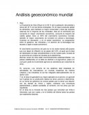 Análisis geoeconómico mundial