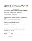 EVALUACIÓN DIAGNÓSTICA