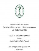 Taller de logica Matematica y circuitos logicos
