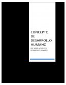 Características del desarrollo humano