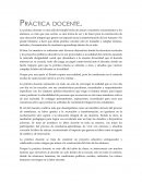 Concepto de práctica docente