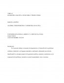 TAREA 4 GEOMETRÍA ANALÍTICA, SUMATORIA Y PRODUCTORIA