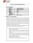 Auditoría Administrativa de áreas funcionales