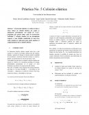 Práctica No. 5 Colisión elástica