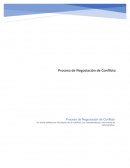 Proceso de negociación de un conflicto