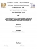 Factores Socioeconómicos y Motivacionales que inciden en las políticas públicas en los trabajadores del Instituto de seguridad y Servicios Sociales de los Trabajadores del Estado (ISSSTE)