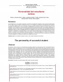 Personalidad del estudiante exitoso