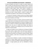 TIPOS DE BILINGÜISMO DE MI REGIÓN Y COMUNIDAD