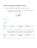 Problemas complementarios de trabajando la mecánica.