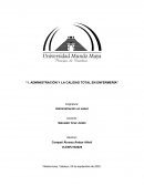 Administración y la calidad total en enfermería
