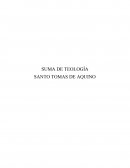 SUMA DE TEOLOGÍA . SANTO TOMAS DE AQUINO