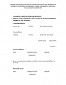 EJERCICIOS EVALUATORIOS DEL CURSO DE GESTION POR PROCESOS PARA PROGRAMAS DE ESPECIALISTA EN GESTIÓN DE LA INOCUIDAD Y CALIDAD Y DIPLOMADO EN HACCP PARA TODA LA INDUSTRIA ALIMENTARIA