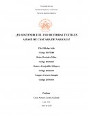 ¿Es sostenible el uso de fibras textiles a base de cáscara de naranja?