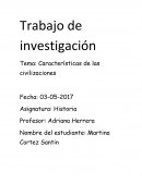 Características de las civilizaciones