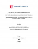 Mejoramiento de la I.E N°18109 “LUIS GERMAN MENDOZA PIZARRO” de la localidad de Lamud – Amazonas