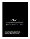 ¿Cómo se comporta la sociedad ante la promoción y prevención de la salud?