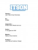 Asignación— Ensayo sobre reflexión de la luz