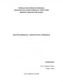 OBJETIVOS GENERALES Y ESPECIFICOS DEL APRENDIZAJE