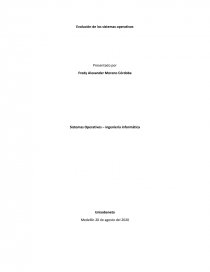 Evolución de los sistemas operativos. Página 1