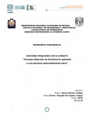 Proceso Atención de Enfermería aplicado a una persona aparentemente sana