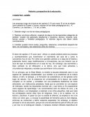 Historia y prospectiva de la educación