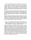 ¿Por qué el aprendizaje organizacional es una temática que se debe abordar.?