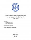 Determinantes de la hiperinflación del primer gobierno de Alan García 1985-1990
