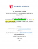 Implementación del sistema de seguridad y salud para disminuir la tasa de accidentabilidad en la empresa D´VERDI S.A.C, Lima, 2020. (20 palabras como máximo)