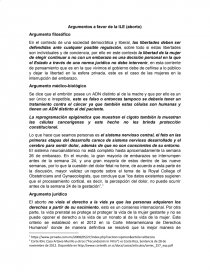 Argumentos aborto. Página 1