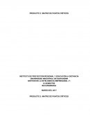 PRODUCTO 2: MATRIZ DE PUNTOS CRÍTICOS