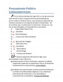 Pensamiento Político Latinoamericano