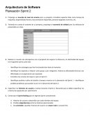 Arquitectura de Software Planeación Sprint 2