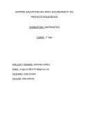 Planificación Matemática 1° año Cens