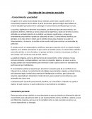 Una idea de las ciencias sociales .-Conocimiento y sociedad