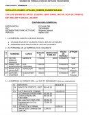 EXAMEN DE FORMULACIÓN DE ESTADOS FINANCIEROS